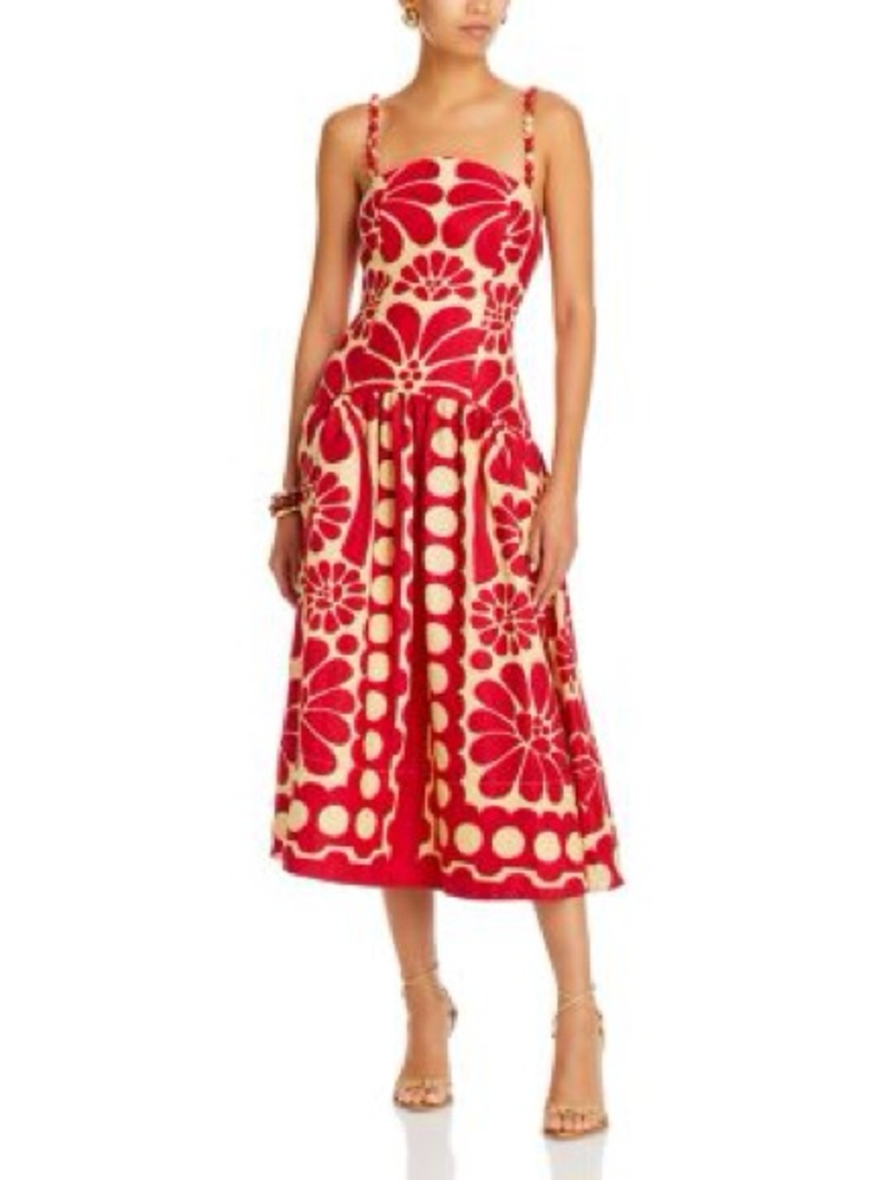 FARM RIO Palermo Sleeveless Midi Dress - Picture 6 of 10